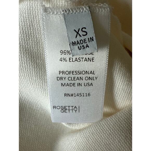 Rosetta Getty Pull-On Cropped Flare Pants Womens Size XS in Cream - Picture 10 of 12